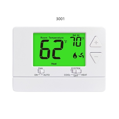 Biały nieprogramowalny elektroniczny termostat pokojowy 24 V z czujnikiem NTC