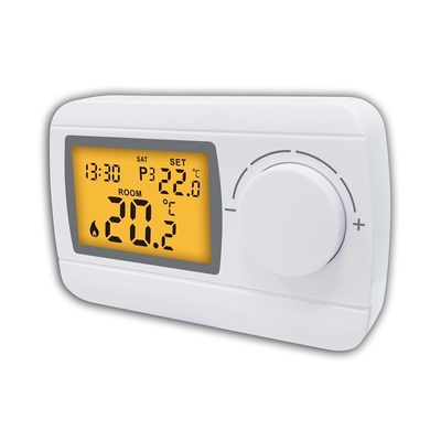 Nowy duży przycisk wybierania 7-dniowy programowalny termostat pokojowy 230V