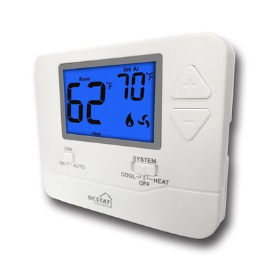 HVAC Cyfrowy programowalny termostat Niebieski wyświetlacz LCD