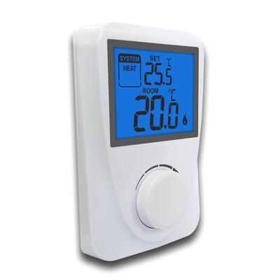 230V nieprogramowalny cyfrowy termostat pokojowy z niebieskim podświetleniem kocioł gazowy