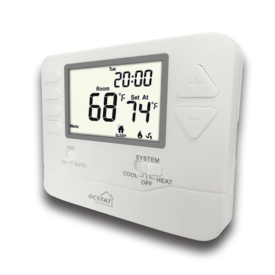 Cyfrowy Domowy 7-dniowy termostat programowalny z dużym ekranem LCD Zasilany bateryjnie