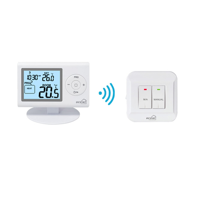 Wall Mounting Weekly Programmable Wireless Thermostat for Heating