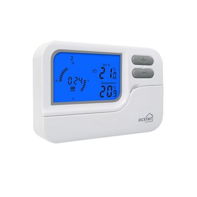Switchable Current 6 A 2 A Inductive Load Electronic Boiler Room Thermostat Heat Cool Switch Display Temperature Range 0°C 40°C in 0.1°C Increments
