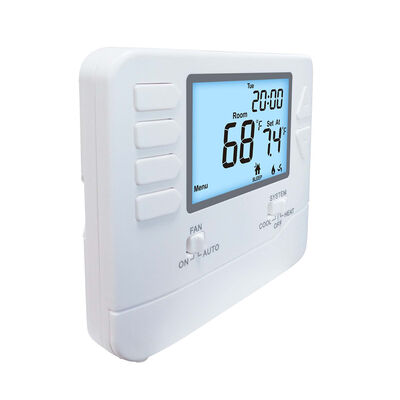Physical Dimensions 472 W X 385 H X 106 D 7 Day Programmable Thermostat Featuring System Operation Mode OFF and 2H 2C Stages H C Conventional for HVAC Systems