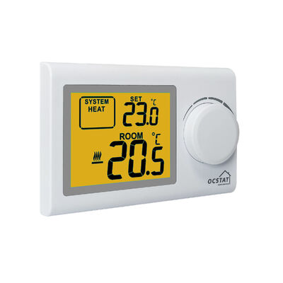 Boilers Wireless Room Thermostat Featuring LCD Display and Transmission Distance Approx 100m Suitable for Heating Systems