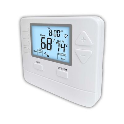 Multi Stage Programmable WIFI TUYA 2 Heat 2 Cool Thermostat 24V