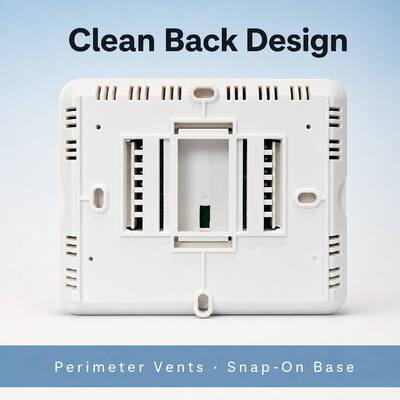 24V Wired Programmable Heat Pump Thermostat Providing 5 Minutes Compressor Delay Protection Engineered For HVAC Scheduling