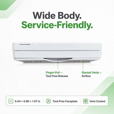 5.65 Sq.in. Display Size Non Programmable Heat Pump Thermostat for COOL System Operation Mode Energy Saving Solution
