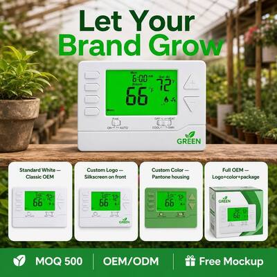 5.65 Sq.in. Display Size Non Programmable Heat Pump Thermostat for COOL System Operation Mode Energy Saving Solution