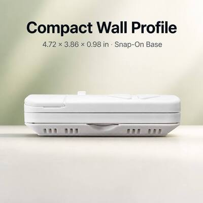 Riseem Wall or Junction Box Mounting Programmable Room Air Conditioning Thermostat with Energy-Saving Feature