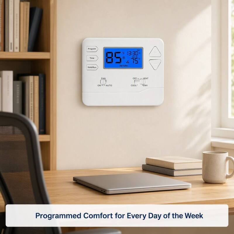 Miuputake STN625 Heat Pump Thermostat 7 Day Programmable and 2 Heat 1 Cool