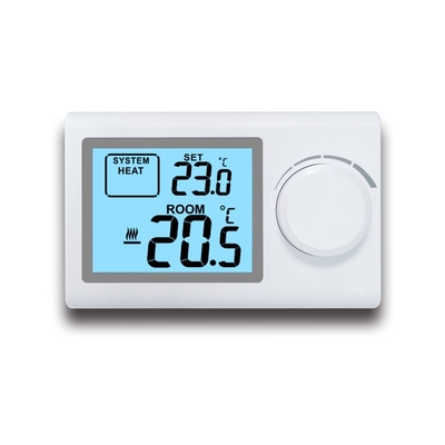 Riseem ROHS Nieprogramowalny Termostat / Duży Przycisk ABS 230V Przędowy Kontroler Ogrzewania Termostat Pokojowy Do Podłogi