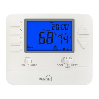 Riseem 1 Heat / 1 Cool 24V programowalny termostat AC z systemem HVAC