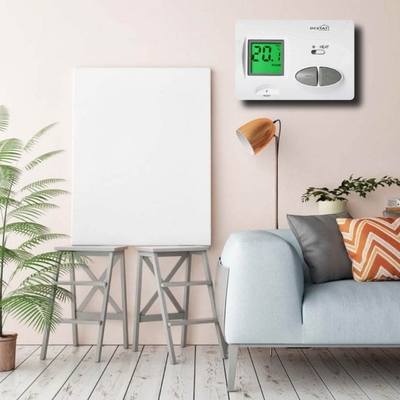Biały Smart Digital Termostat pokojowy z podświetleniem, bezprzewodowe centralne systemy sterowania ogrzewaniem