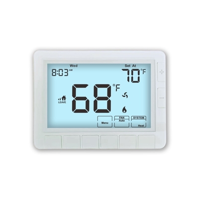 Riseem Nowy akumulator Biały 24V LCD Programowalny Elektroniczny Klimatyzator 1 Ciepło 1 Chłód Termostat Do Systemu HVAC