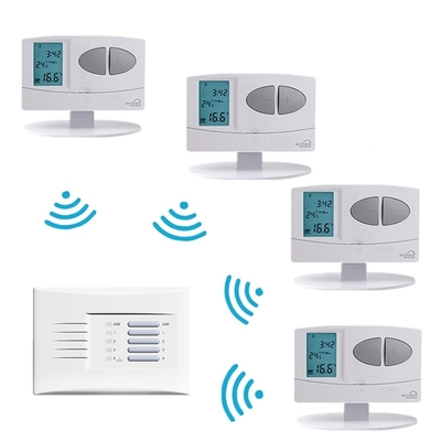 2*AA Bateria 6 razy 6 temperatury dziennie 7 dni 5/2 lub 24 godziny Opcje programowania 868Mhz Bezprzewodowy termostat grzejnik cyfrowy