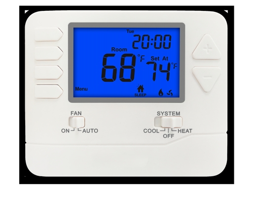 Biały wyświetlacz LCD Termostat cyfrowy pomieszczenia do precyzyjnej kontroli temperatury