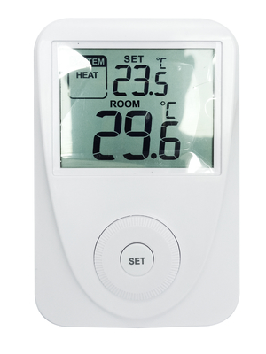 Konfigurowalny regulator temperatury HVAC dla kotła elektrycznego lub gazowego