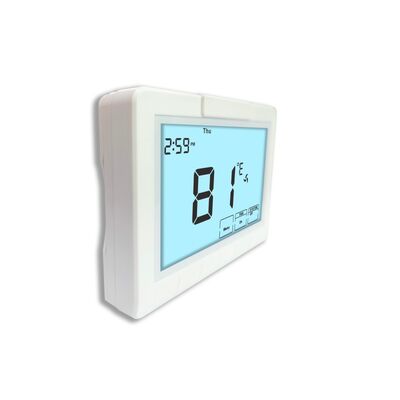 Zakresy kontroli temperatury od 44°F do 90°F Elektroniczny termostat pokojowy z pompą ciepła 1H 1C bez ogrzewania pomocniczego lub awaryjnego Idealny do systemów HVAC