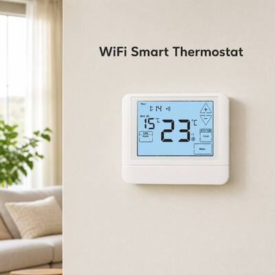 Inteligentny kontroler temperatury Tuya WIFI, 7-dniowy termostat z ekranem dotykowym, zasilanie 50 60Hz, zaprojektowany do precyzyjnych zastosowań grzewczych i chłodniczych