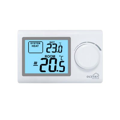 Riseem Biały LCD Ocstat Cyfrowy Kotel Nieprogramowalny Termostat Z Roczną Gwarancją