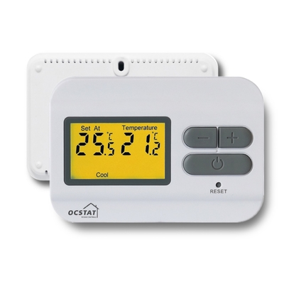 Uniwersalny przewodowy termostat pokojowy Omron Relay 230 V z przyciskami