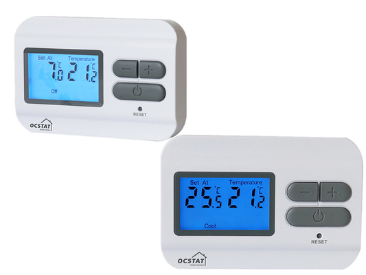 Riseem Przycisk przycisku Easy Reader Nieprogramowany termostat cyfrowy elektryczny