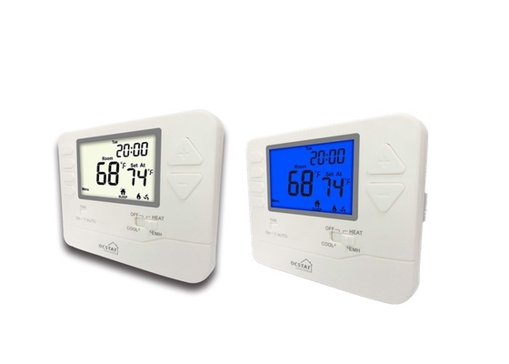 24V HVAC Termostat Wyświetlacz LCD Pompa ciepła wielostopniowa