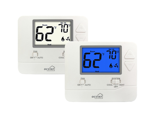Riseem Home Wiring 24v Digital DC HVAC Nieprogramowany termostat do klimatyzacji