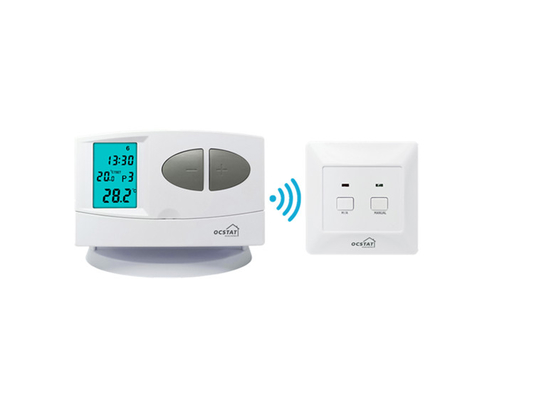 Riseem bezprzewodowy przycisk LCD Klimatyzator sterowanie ogrzewanie hvac RF 7 Dni programowalny termostat dla kotła gazowego