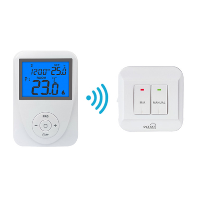 Bezprzewodowy programowalny termostat pokojowy 230 V WiFi RF do kotłów