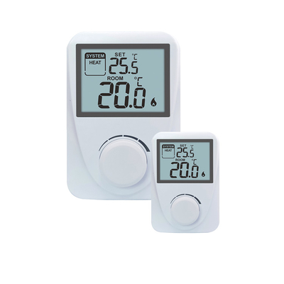 Riseem 230V LCD Display Omron Relay Wired Room Nieprogramowany Termostat Do Kotłów