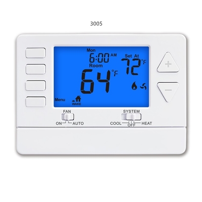 Riseem cyfrowy LCD 24V programowalny 1 ciepło 1 chłód klimatyzator Termostat