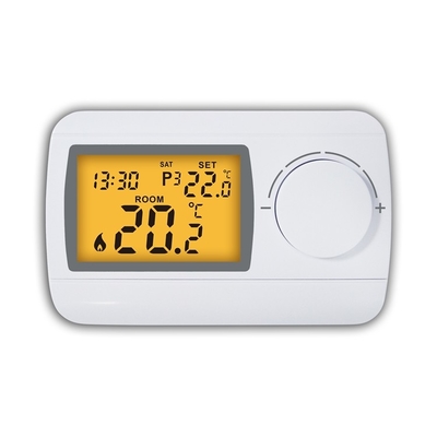 Riseem Nowy duży przycisk wybierania 7 dni programowalny termostat 230V