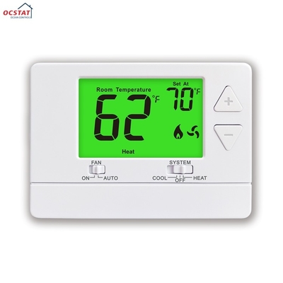 Riseem 24V Biały ABS PC Klimatyzator Bateria Nieprogramowana Najlepsze termostaty domowe dla pomieszczeń System HVAC
