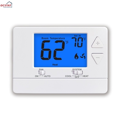 Riseem ABS LCD Display Klimatyzator Termostat do pomieszczeń HVAC 24V 60Hz