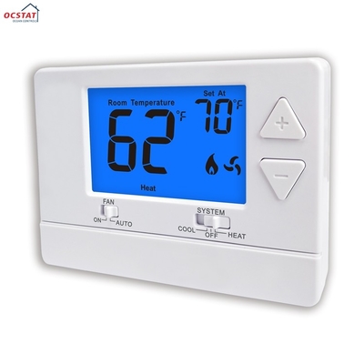 ABS Wyświetlacz LCD Termostat klimatyzatora do pomieszczenia HVAC 24V 60Hz
