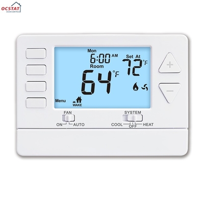 Riseem 24V LCD Digital 1 Heat 1 Cool Kablowy termostat domowy do klimatyzacji