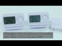 E7RF 230V ABS bezprzewodowy termostat pokojowy kotła gazowego czujnik NTC do ogrzewania podłogowego