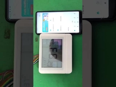 Nieprogramowany biały termostat cyfrowy pomieszczenia dla potrzeb i wydajności kontroli temperatury