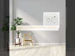 Woda AC Digital Heating Elektroniczny termostat pomieszczenia W białym kolorze